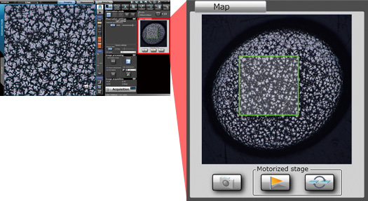 DSX500i Microscope Macro Map Screenshot