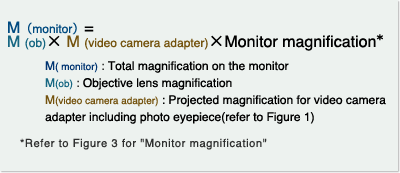 Total Magnification for Monitor 