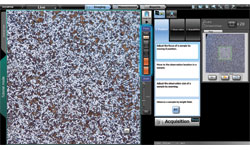 DSX500i Microscope Tutorial Mode Screen