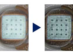 HDR expone claramente áreas brillantes y oscuras Muestra: chip LED