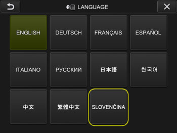 Update IPLEX NX Software v1.60A to slovak Language Option