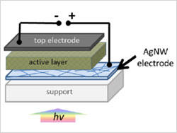 Arquitetura da célula solar orgânica