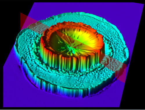 3D image using the LEXT OLS5000 microscope 