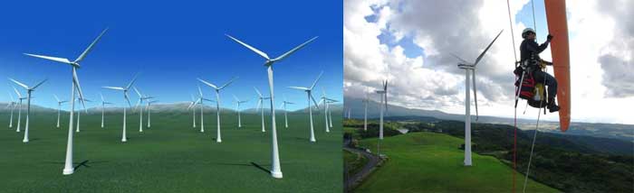 Wind power generation image
