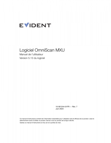 OmniScan MXU User's Manual