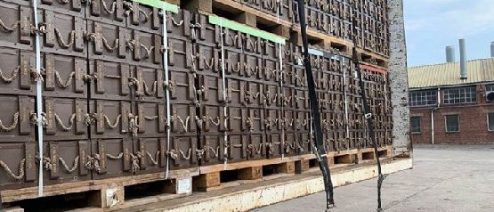 Wooden ammunition boxes