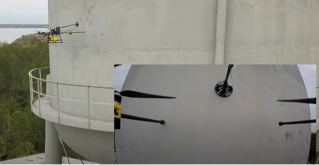 Ultraschall-Dickenmessungen mit Flugrobotern